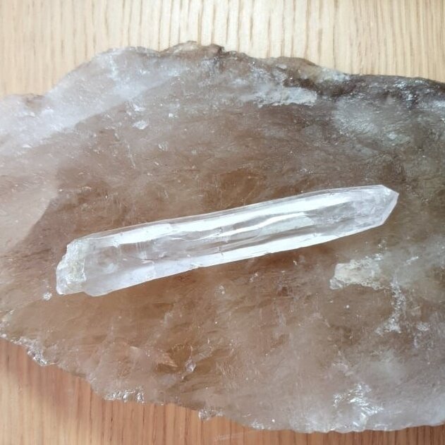 Kalnų krištolo kristalas 34g, 9,5cm 1