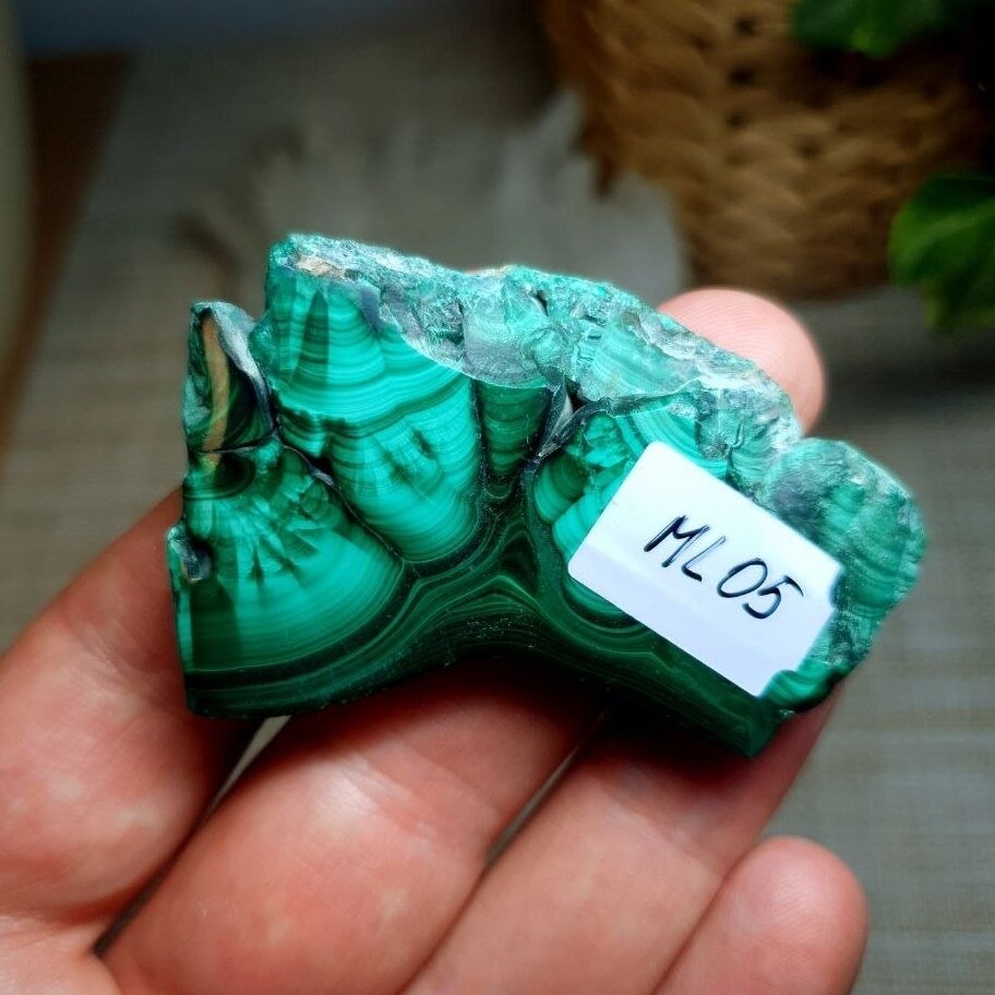 Malachito plokštelė 50g 1