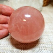 Rožinio kvarco sfera 332g