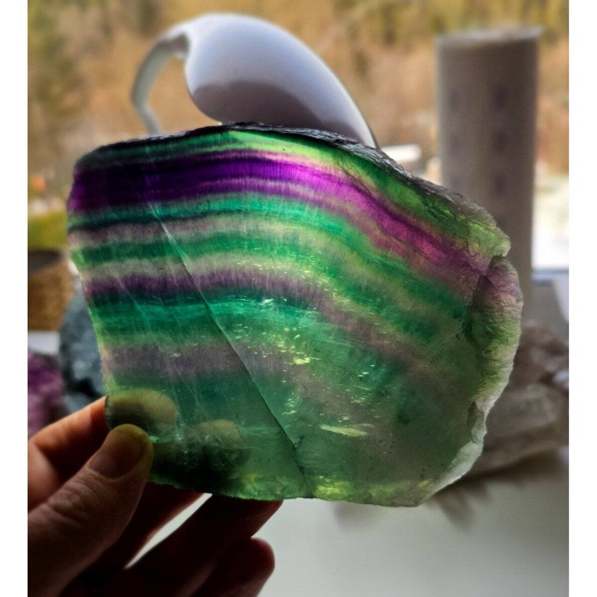 Vaivorykštinis fluoritas 1